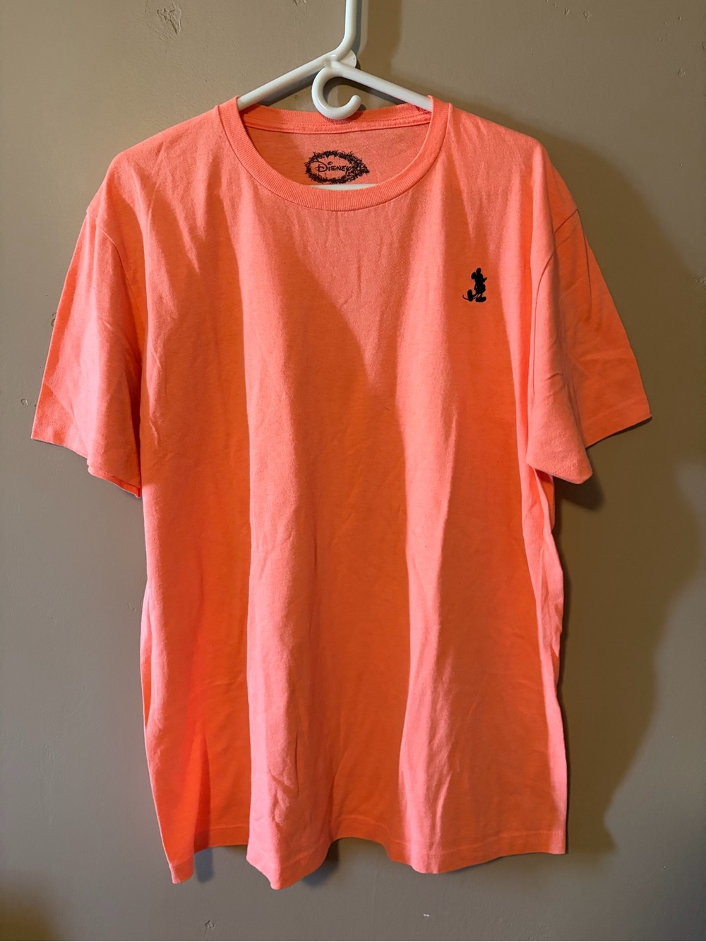 Disney Men's Short-Sleeve Crewneck T-Shirt - Coral